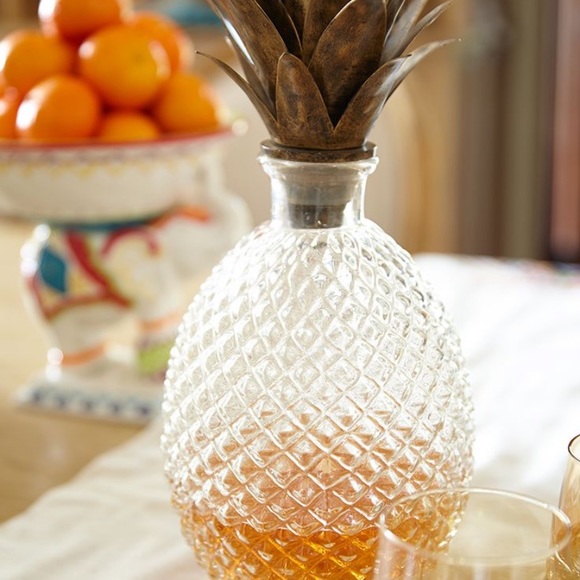 Pier 1 Accents Pier Clear Glass Pineapple Decanter Poshmark